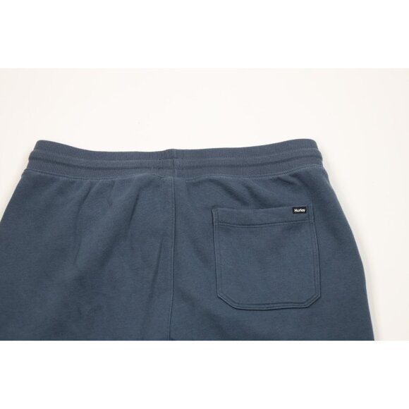 Vintage Y2K Hurley Surfing Mens Large Faded Cuffed Sweatpants Joggers Steel Blue - Picture 11 of 15
